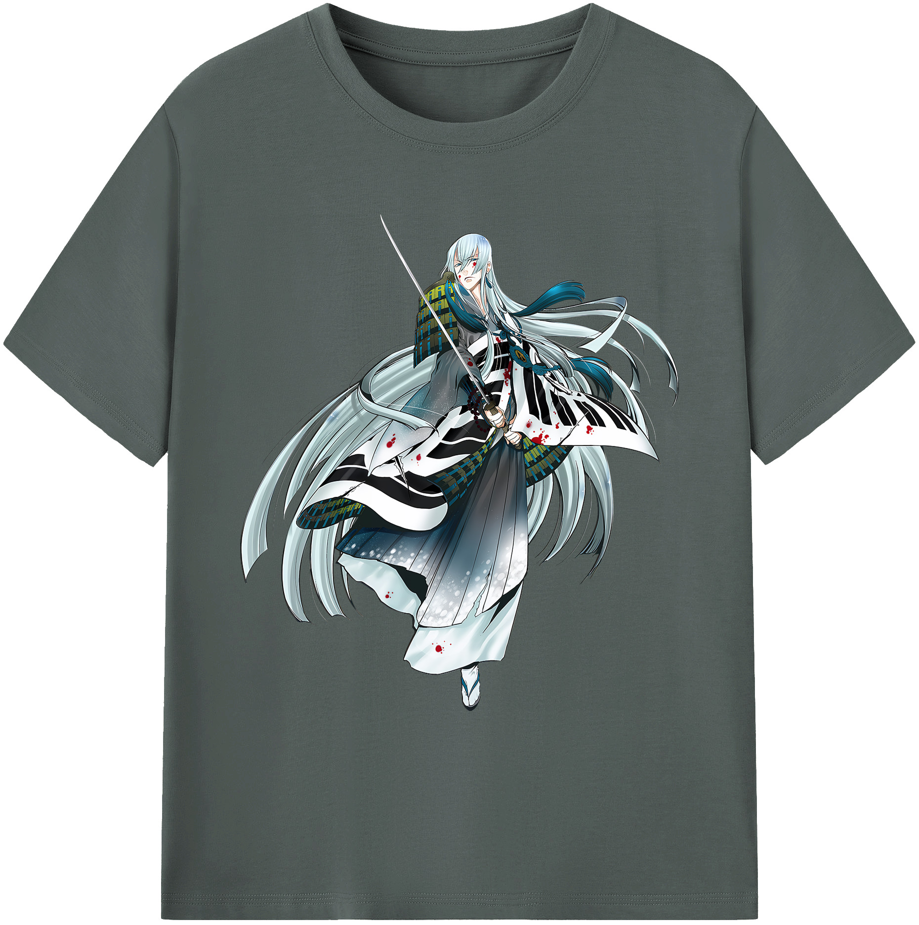 （画像用） 刀剣乱舞 Touken Ranbu 綿100％ メンズ半袖Tシャツ｜肌触りやわらか＆通気性